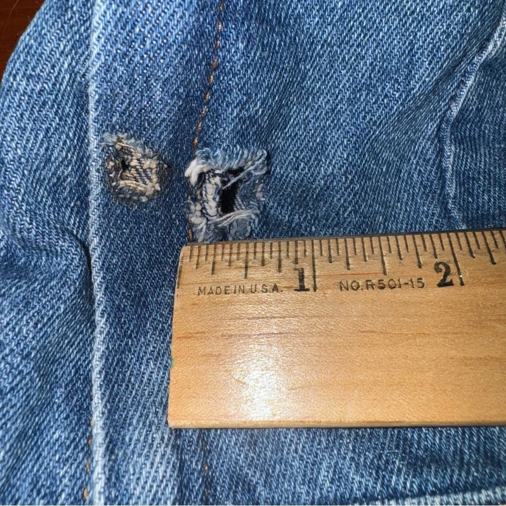 Vintage Rugged Exposure Denim Backpack Blue Jean 90s Y2K Bag - Picture 11 of 12